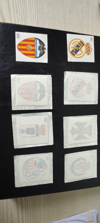 Lote 6 cromos escudos Liga 98-99 bollycao nuevos