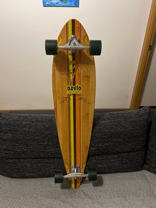 Longboard Oxelo Madera Bambú