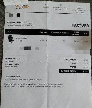 Silla Klippan Opti129 a contramarcha (Plus Test)