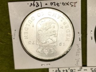 Monedas Plata Holanda 10 Gulden Juliana 1970, 1973