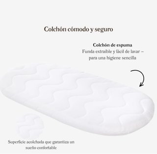 Moisés / Minicuna de madera con ruedas
