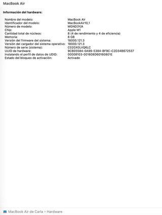 MacBook Air M1 2020 Oro Rosa