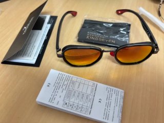 Gafas Sol KINGSEVEN Cristal Naranja Diseño+ Estuch