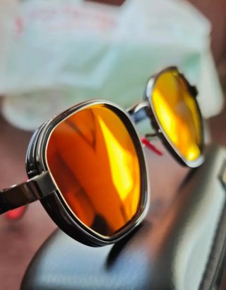 Gafas Sol KINGSEVEN Cristal Naranja Diseño+ Estuch
