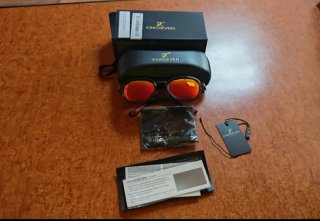 Gafas Sol KINGSEVEN Cristal Naranja Diseño+ Estuch
