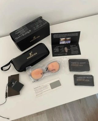 Gafas Sol KINGSEVEN Cristal Naranja Diseño+ Estuch
