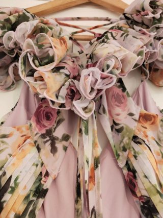 Vestido largo floral verano