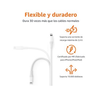 Amazon Basics cable USB tipo C Lightning