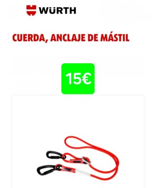 Cuerda de anclaje para mástil Würth