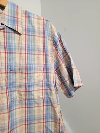 Camisa de cuadros manga corta