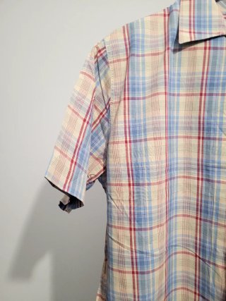 Camisa de cuadros manga corta