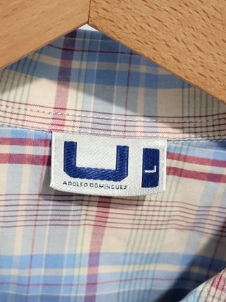 Camisa de cuadros manga corta