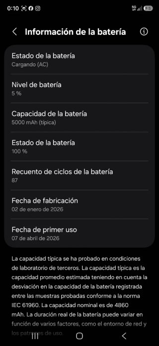 Samsung A17 5G perfecto estado