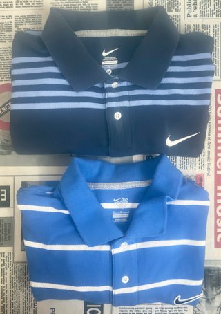 2 Polos Nike Talla M Rayas