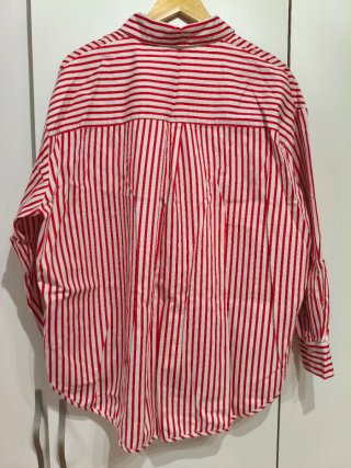 Camisa H&M rayas rojas y blancas talla 2XL