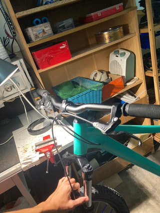Bicicleta Montaña azul celeste