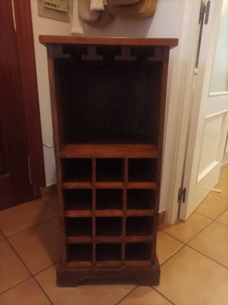 Botellero de madera