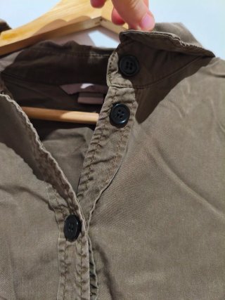 Camisa H&M verde militar talla XXXL
