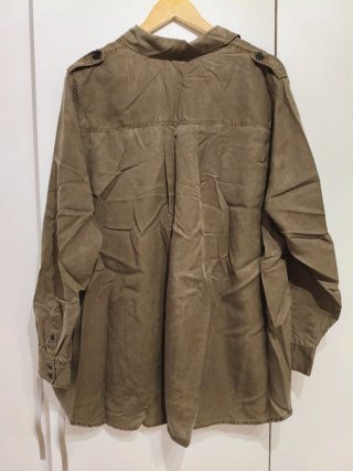 Camisa H&M verde militar talla XXXL