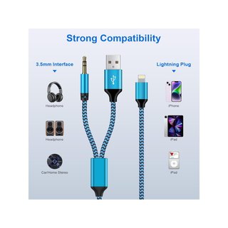 Cavo Gaef Lightning 2 in 1 per iPhone