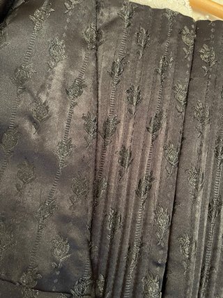 Jubón corpiño fallera negro brocado niña