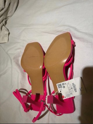 Sandalias Stradivarius Rosa Tacon