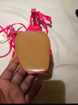 Sandalias Stradivarius Rosa Tacon