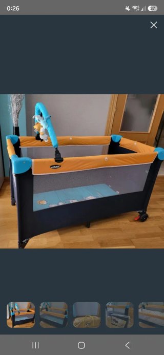 Cuna de viaje plegable
