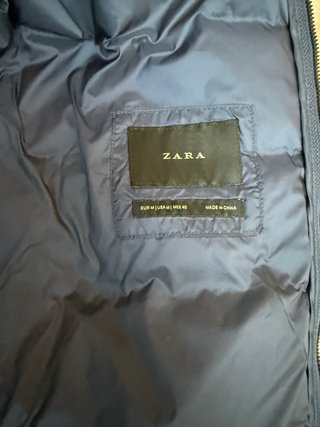 Plumas largo Zara azul