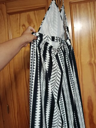 Vestido largo estampado