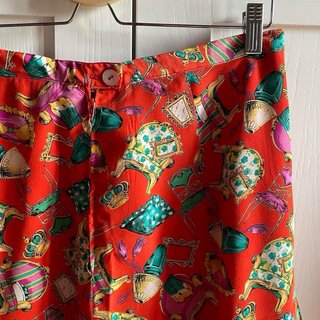 Completo vintage camicia e gonna sartoriale seta