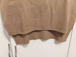 Chaleco de punto marrón talla XL