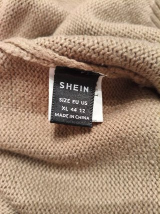 Chaleco de punto marrón talla XL