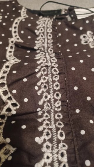 Blusa Zara Estampada Flores Blanca Negra