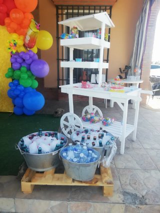 Carrito de chuches decorado