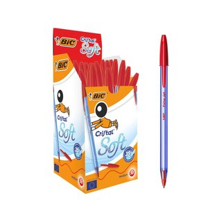 BIC Cristal Soft penne a sfera punta media