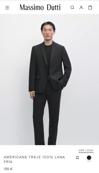 Americana Lana Fría Massimo Dutti Talla L