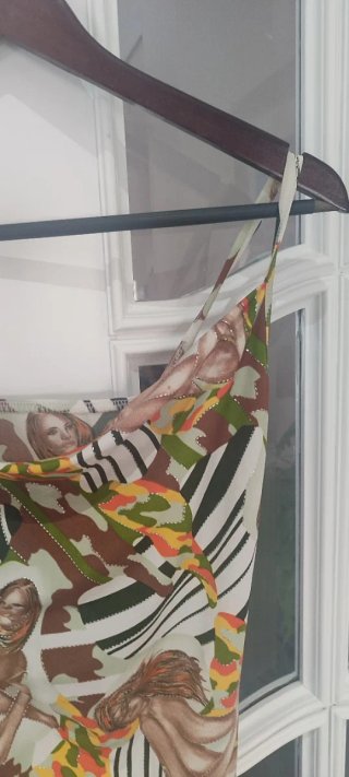 Vestido licra estampado tirantes T S/M
