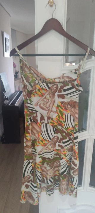 Vestido licra estampado tirantes T S/M