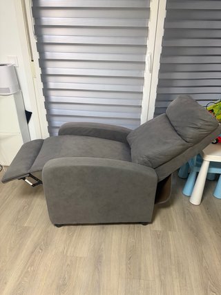 Sillón relax reclinable gris
