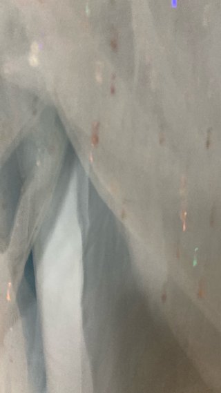 Vestido fiesta azul con tul brillante