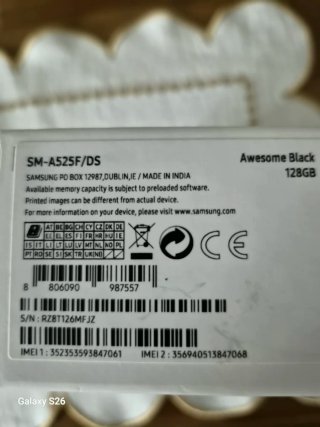 Samsung Galaxy A52 128G con custodia verde