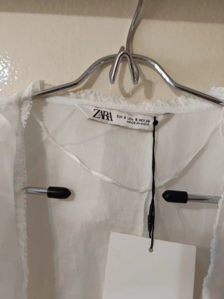 Blusa Zara Blanca Talla S