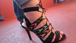 Sandalias Bershka Tiras Multicolor