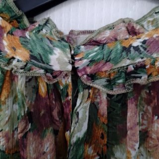 Blusa verde floral