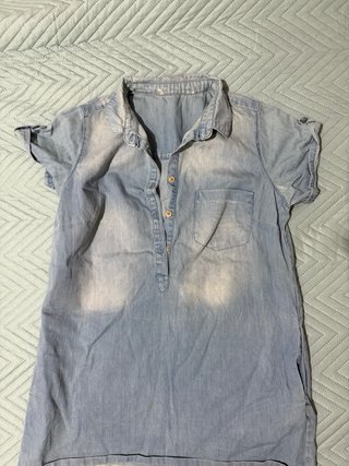 Vestido/Camisa Vaquera Corta