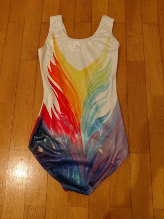 Maillot Ginástica/Patinagem Artística Arco-Íris
