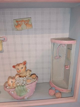 Casita cuadro decoración habitación infantil bebé