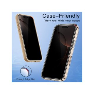 Protettore privacy in vetro JETech per iPhone 16 Pro
