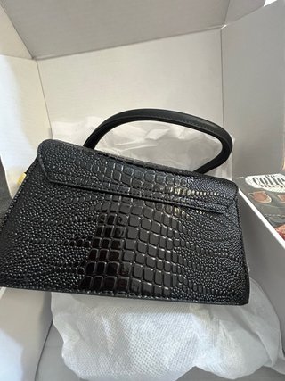 Bolso marca ,  Negro Cocodrilo